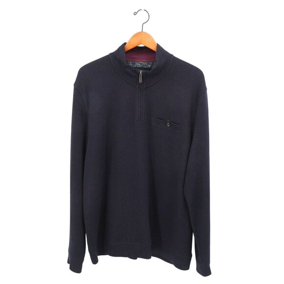 Ted Baker London Men's Valerio Quarter Zip Pullover Sweater 7 3XL - Picture 4 of 9